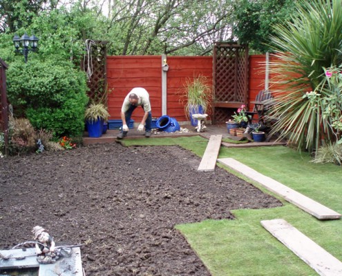 Turf Laying In Progress